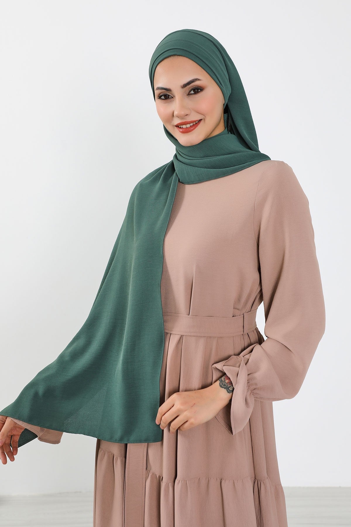 Instant Lightweight Aerobin Shawl Head Turbans For Women Headwear Stylish Head Wrap Elegant Design,CPS-93 Light Green