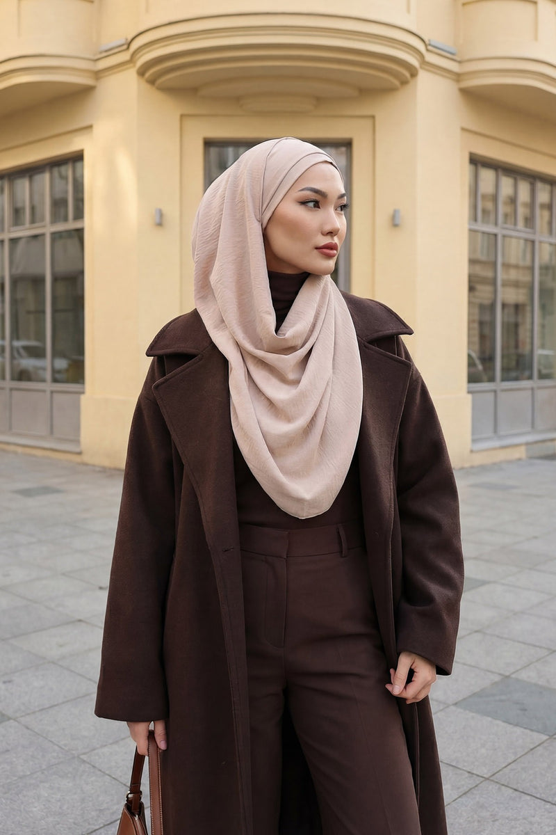 عمامة رأس شال Aerobin خفيفة الوزن فورية للنساء، أغطية رأس أنيقة بتصميم أنيق، CPS-93