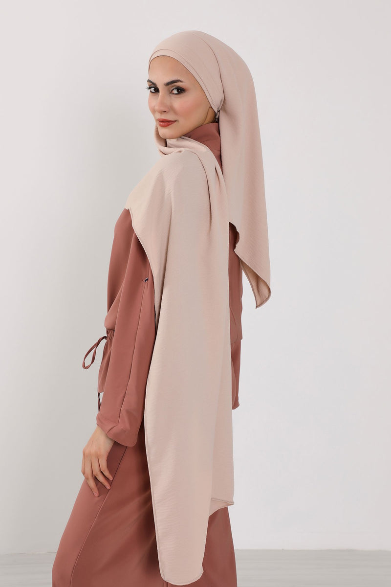 عمامة رأس شال Aerobin خفيفة الوزن فورية للنساء، أغطية رأس أنيقة بتصميم أنيق، CPS-93