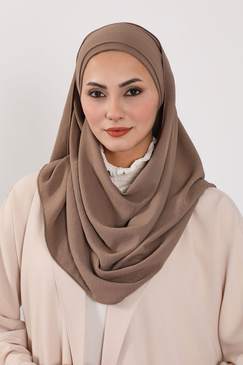 عمامة رأس شال Aerobin خفيفة الوزن فورية للنساء، أغطية رأس أنيقة بتصميم أنيق، CPS-93