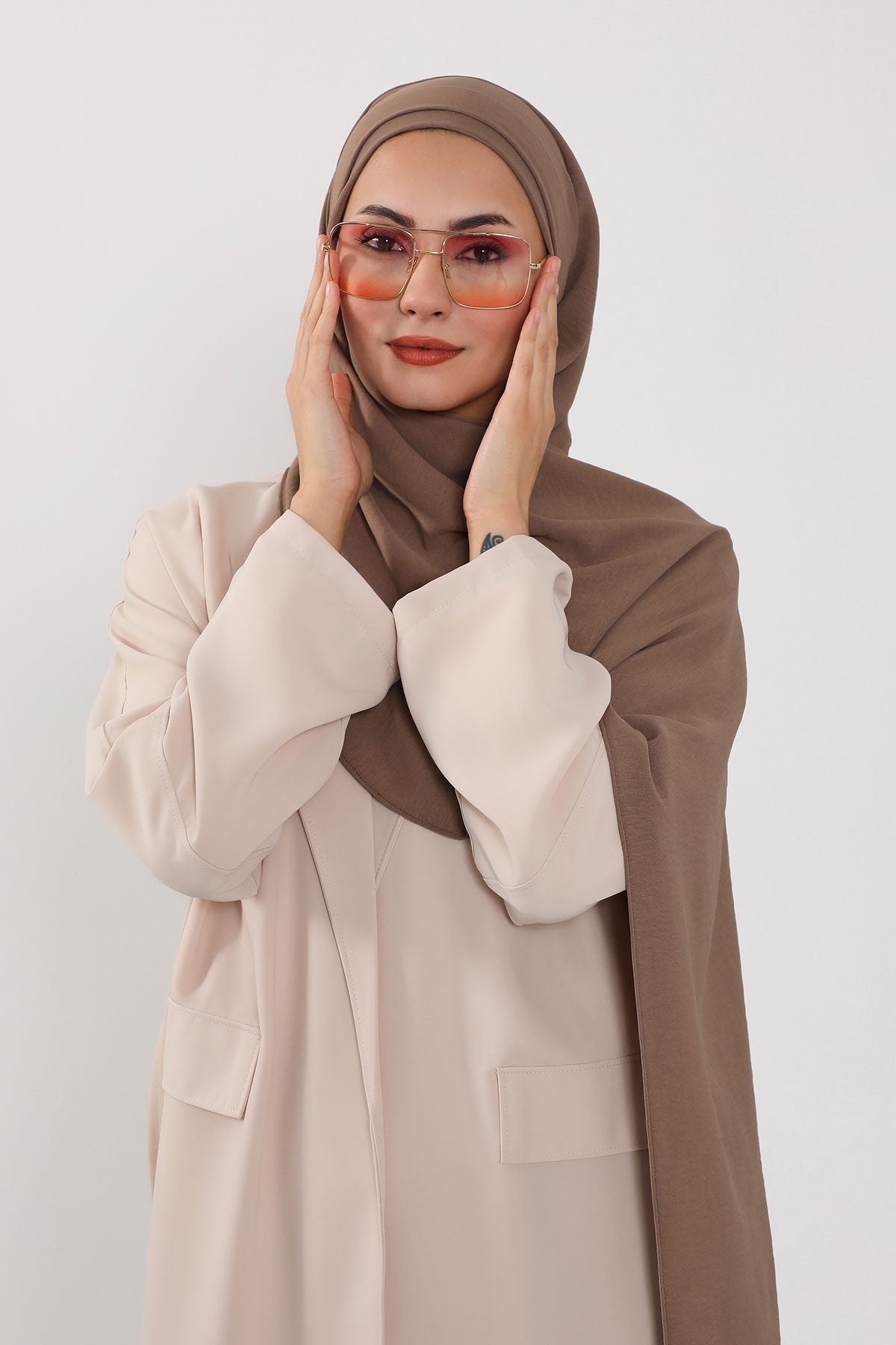 Instant Lightweight Aerobin Shawl Head Turbans For Women Headwear Stylish Head Wrap Elegant Design,CPS-93 Chocolate