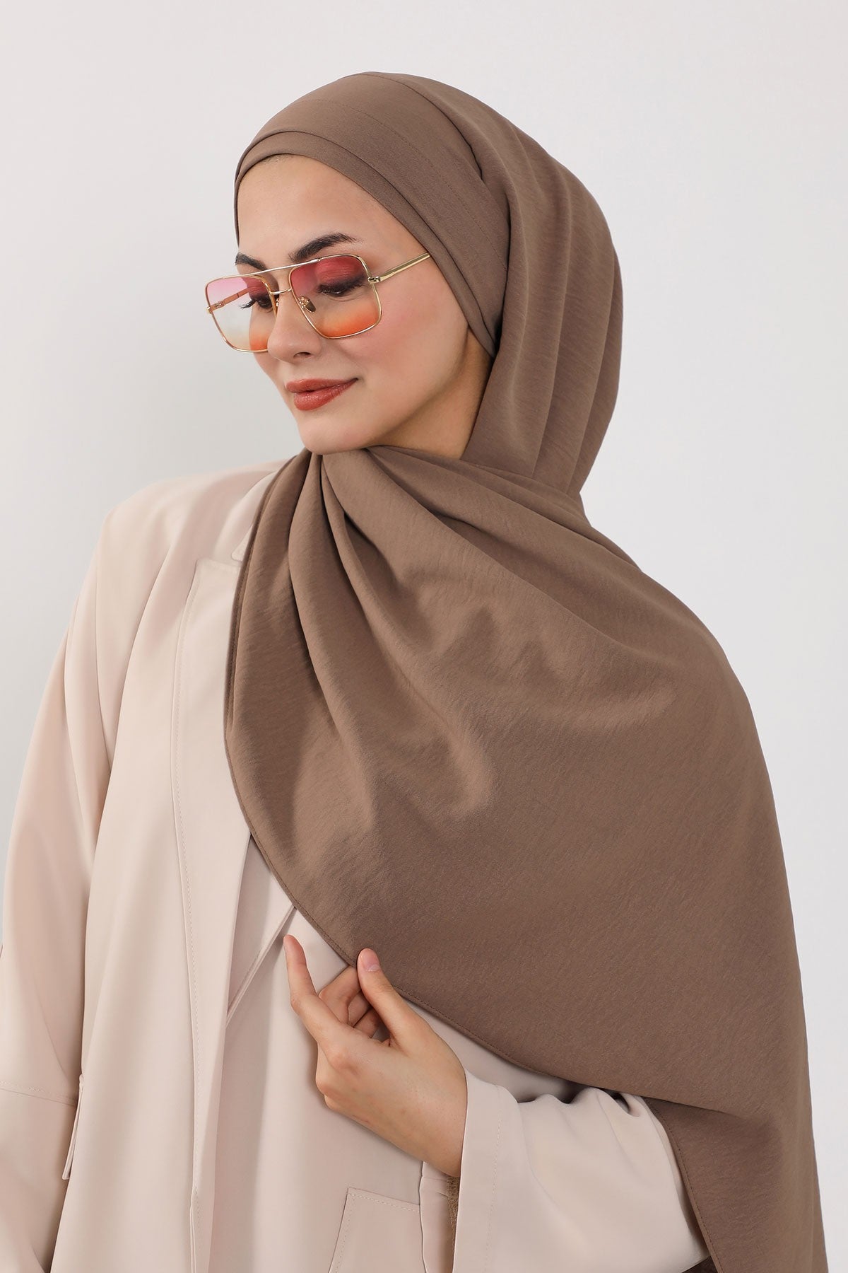 Instant Lightweight Aerobin Shawl Head Turbans For Women Headwear Stylish Head Wrap Elegant Design,CPS-93 Chocolate