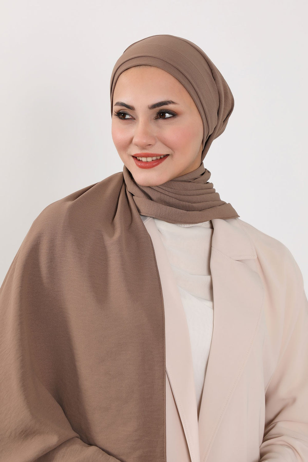 Instant Lightweight Aerobin Shawl Head Turbans For Women Headwear Stylish Head Wrap Elegant Design,CPS-93 Chocolate