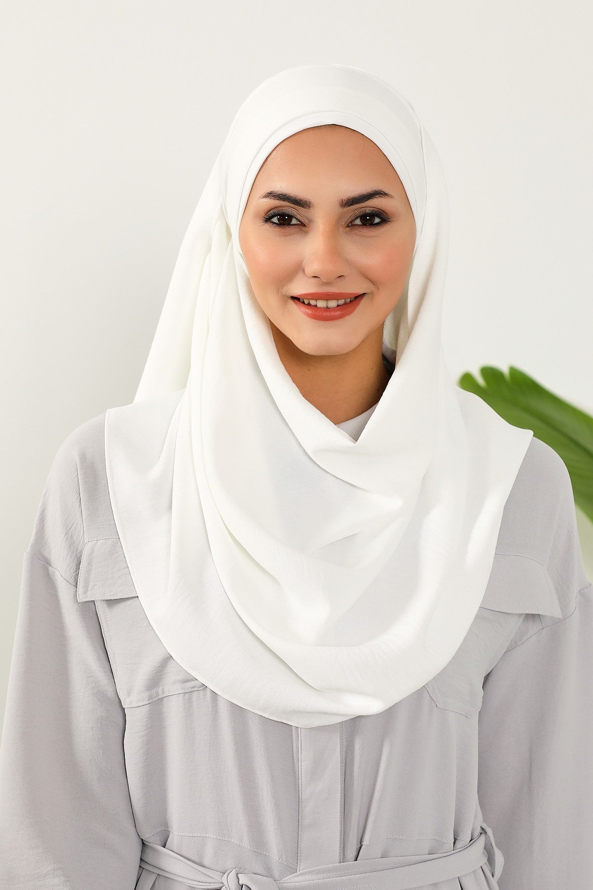 Instant Lightweight Aerobin Shawl Head Turbans For Women Headwear Stylish Head Wrap Elegant Design,CPS-93 Ecru