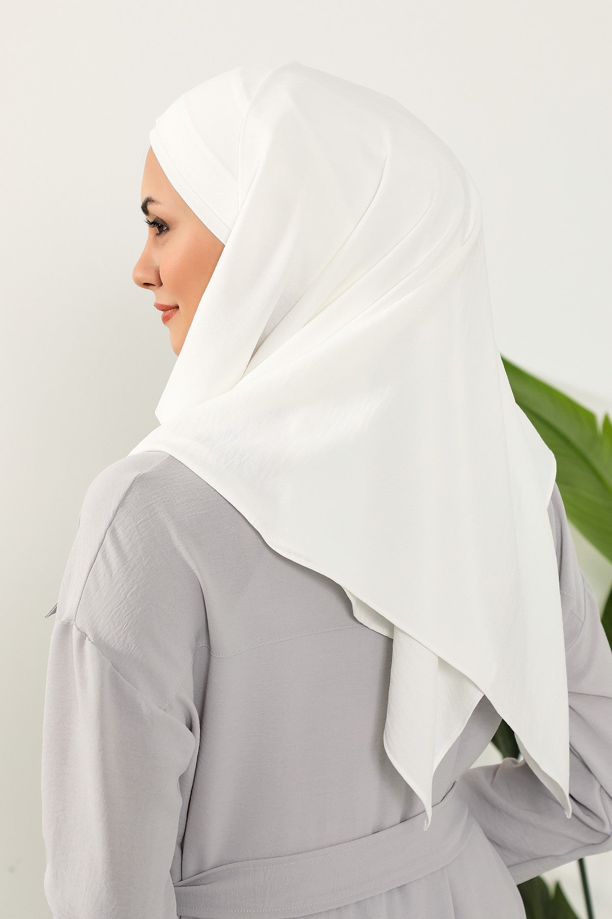 Instant Lightweight Aerobin Shawl Head Turbans For Women Headwear Stylish Head Wrap Elegant Design,CPS-93 Ecru