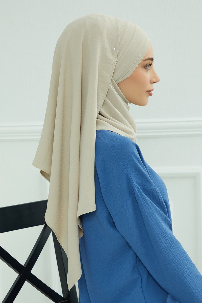 عمامة رأس شال Aerobin خفيفة الوزن فورية للنساء، أغطية رأس أنيقة بتصميم أنيق، CPS-93