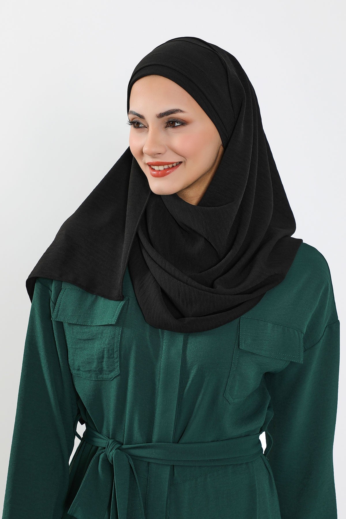 Instant Lightweight Aerobin Shawl Head Turbans For Women Headwear Stylish Head Wrap Elegant Design,CPS-93 Black