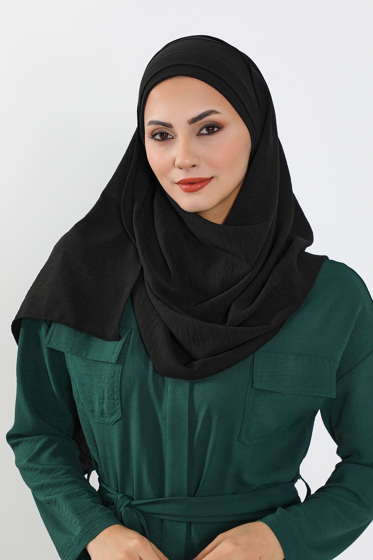 Instant Lightweight Aerobin Shawl Head Turbans For Women Headwear Stylish Head Wrap Elegant Design,CPS-93 Black