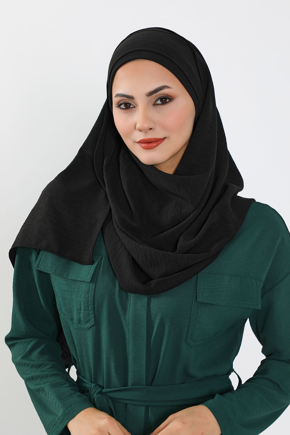 Instant Lightweight Aerobin Shawl Head Turbans For Women Headwear Stylish Head Wrap Elegant Design,CPS-93 Black