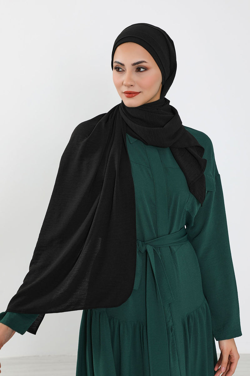 عمامة رأس شال Aerobin خفيفة الوزن فورية للنساء، أغطية رأس أنيقة بتصميم أنيق، CPS-93