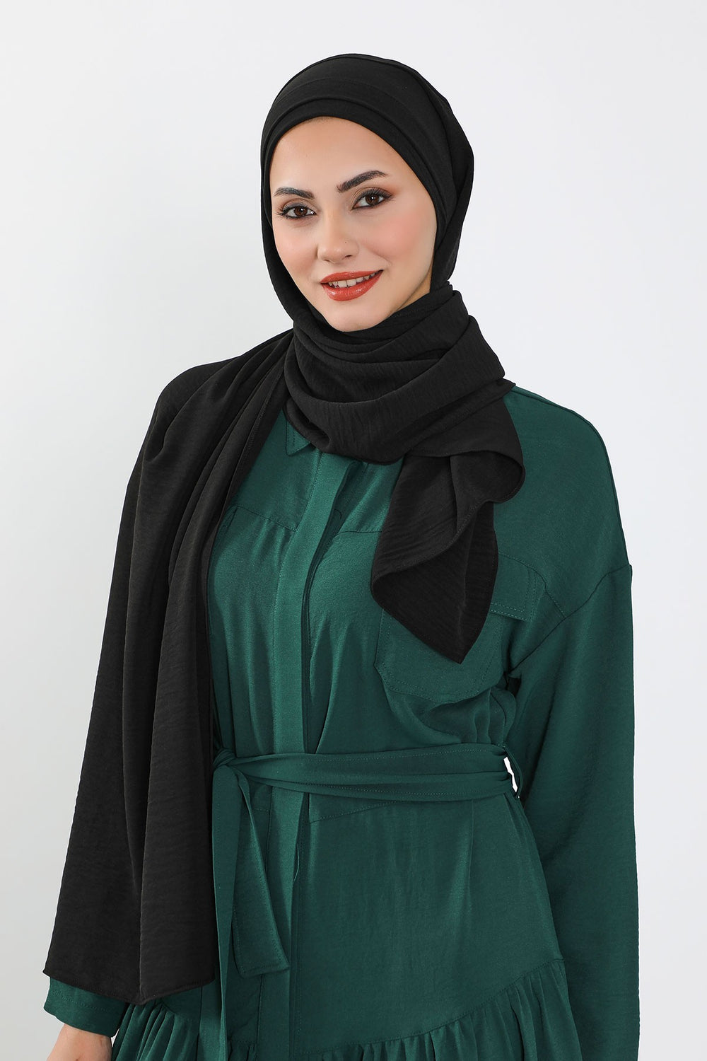 Instant Lightweight Aerobin Shawl Head Turbans For Women Headwear Stylish Head Wrap Elegant Design,CPS-93 Black