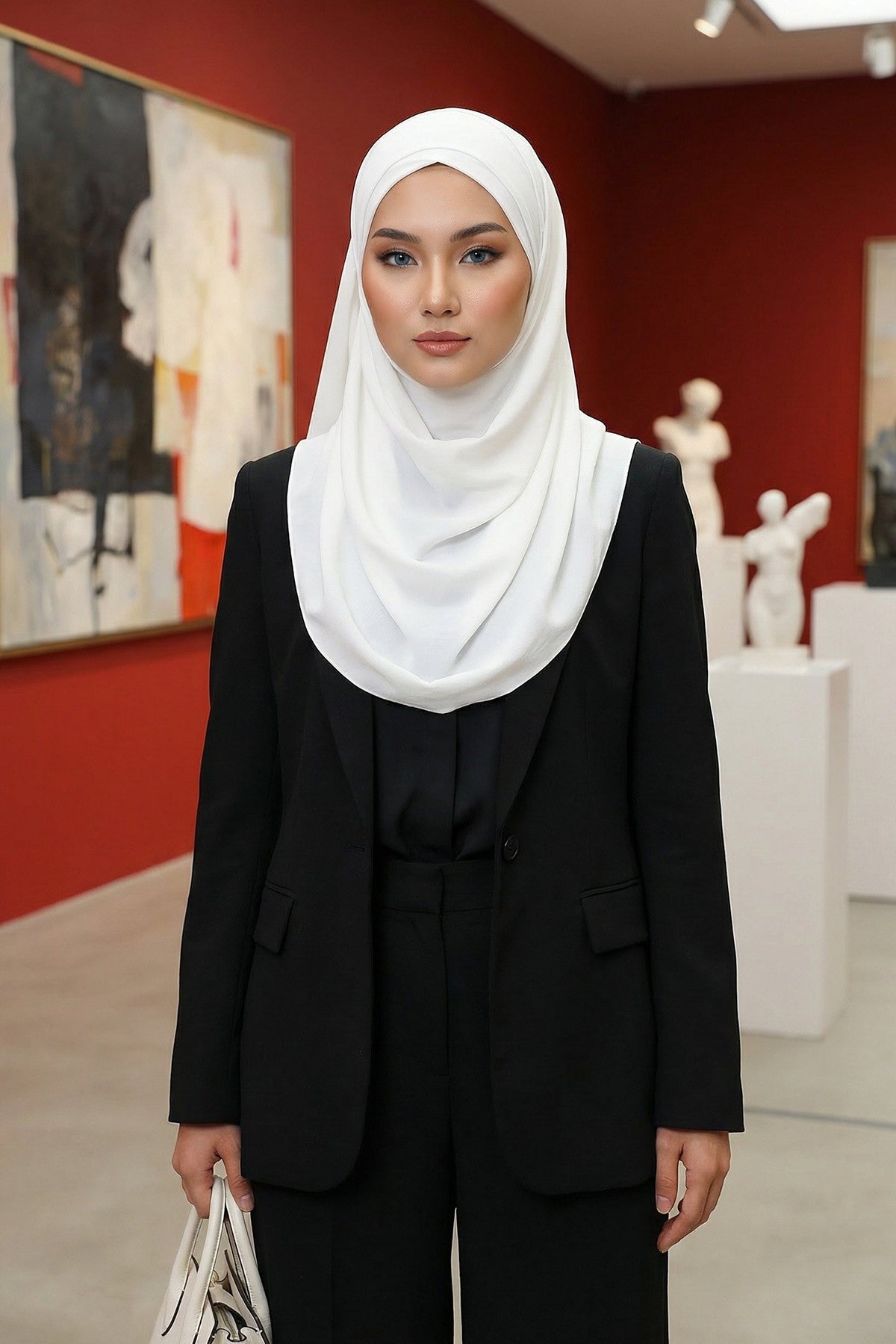 Instant Lightweight Aerobin Shawl Head Turbans For Women Headwear Stylish Head Wrap Elegant Design,CPS-93 White