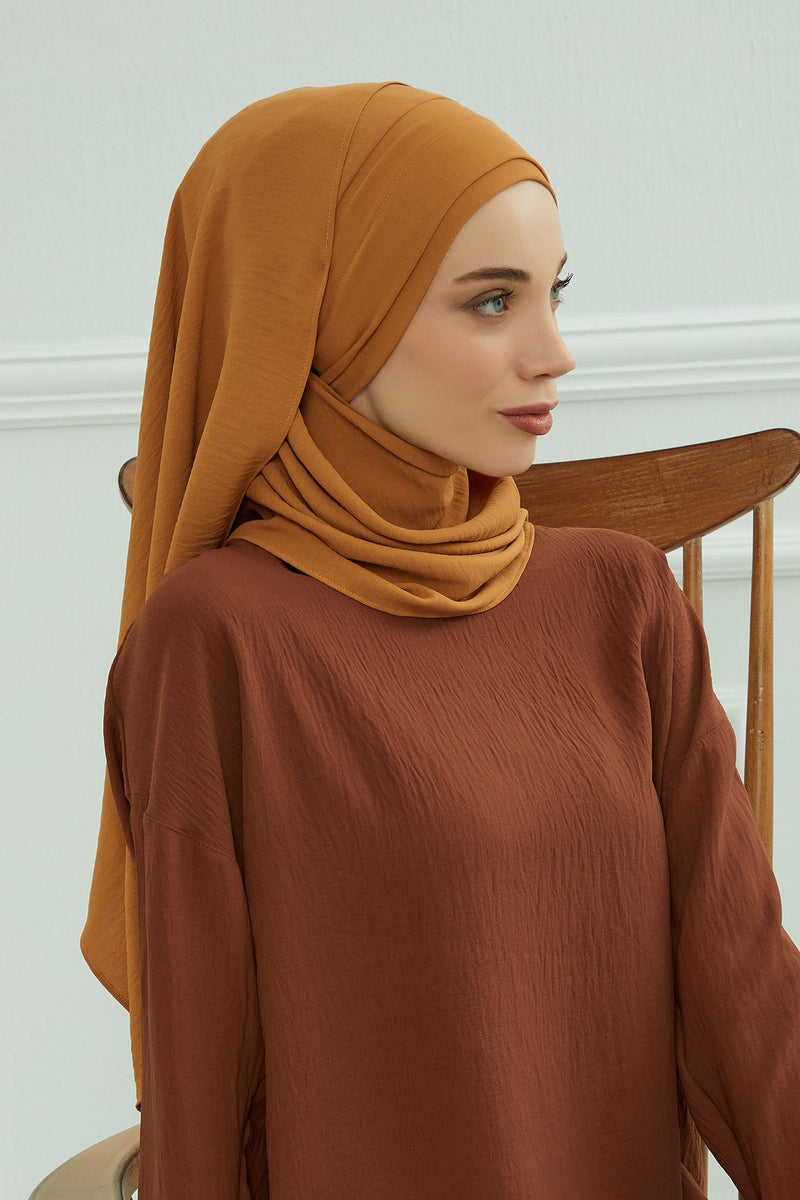 عمامة رأس شال Aerobin خفيفة الوزن فورية للنساء، أغطية رأس أنيقة بتصميم أنيق، CPS-93