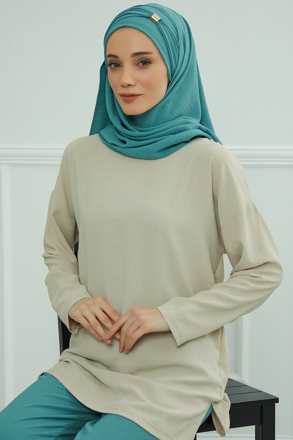 Instant Lightweight Aerobin Shawl Head Turbans For Women Headwear Stylish Head Wrap Elegant Design,CPS-94 Mint Green