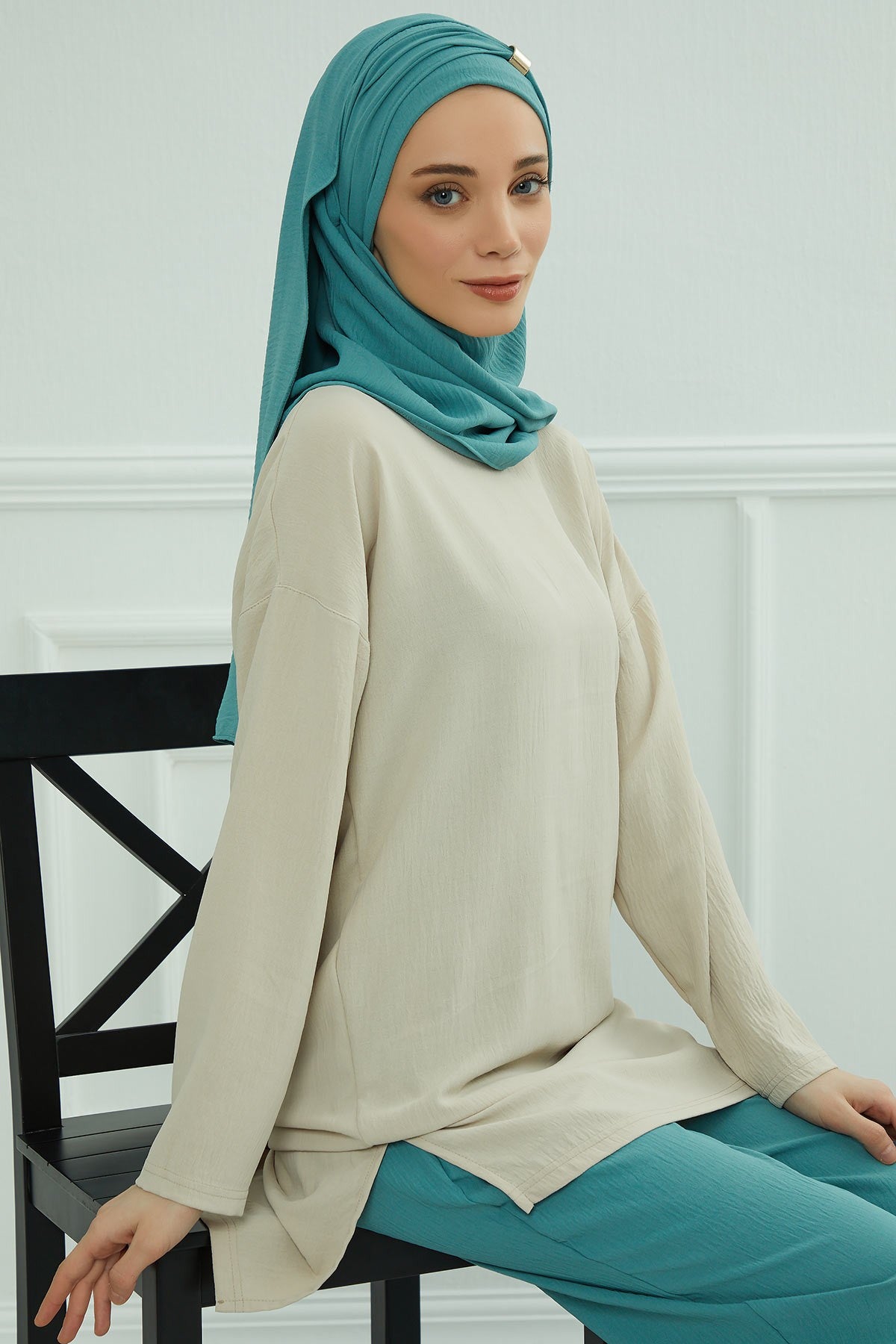 Instant Lightweight Aerobin Shawl Head Turbans For Women Headwear Stylish Head Wrap Elegant Design,CPS-94 Mint Green
