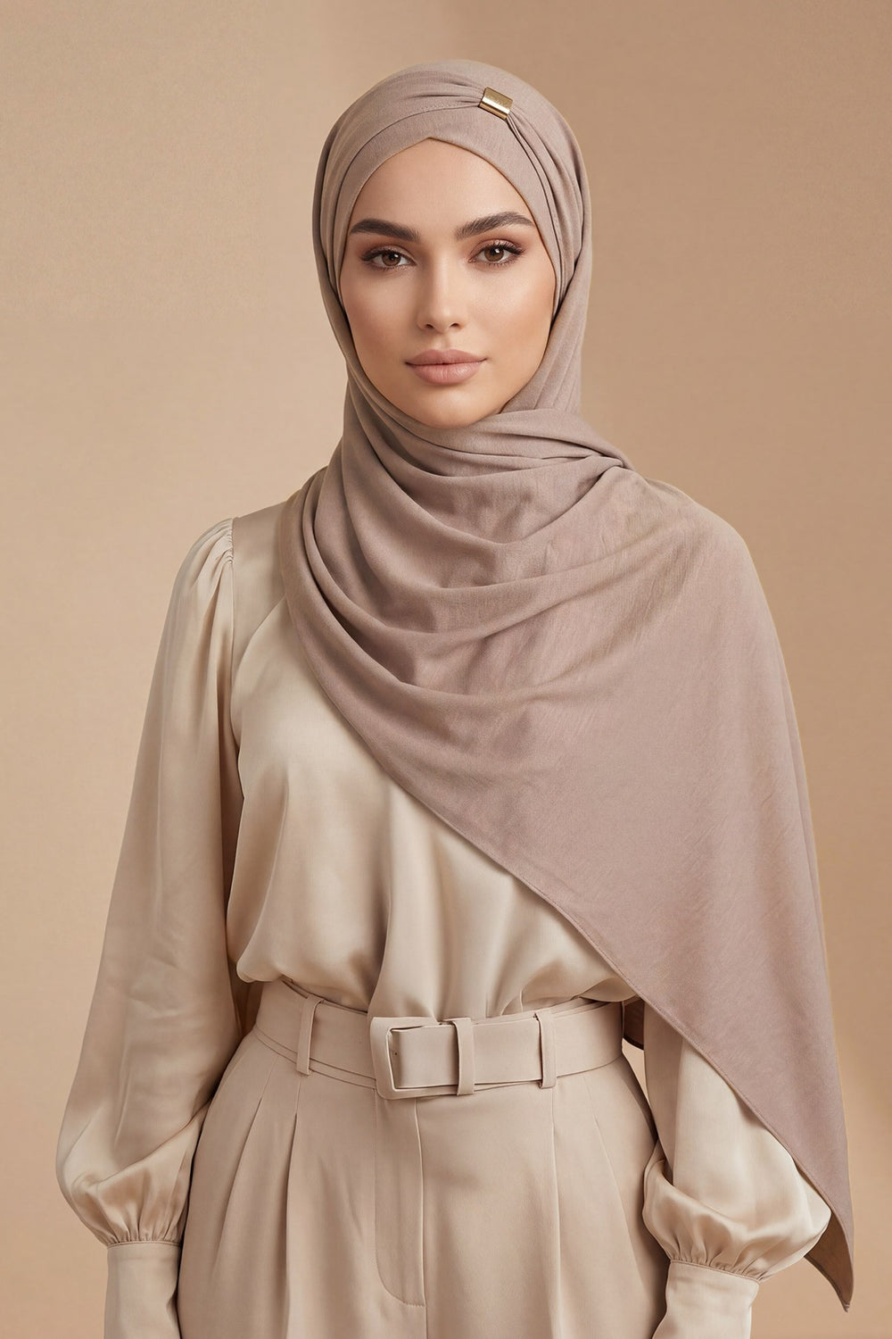Instant Lightweight Aerobin Shawl Head Turbans For Women Headwear Stylish Head Wrap Elegant Design,CPS-94 Mink