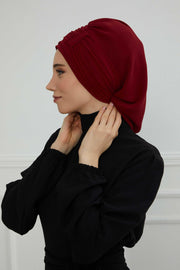 Instant Turban Chiffon Scarf Head Turbans For Women Headwear Stylish Elegant Design,HT-107 Maroon