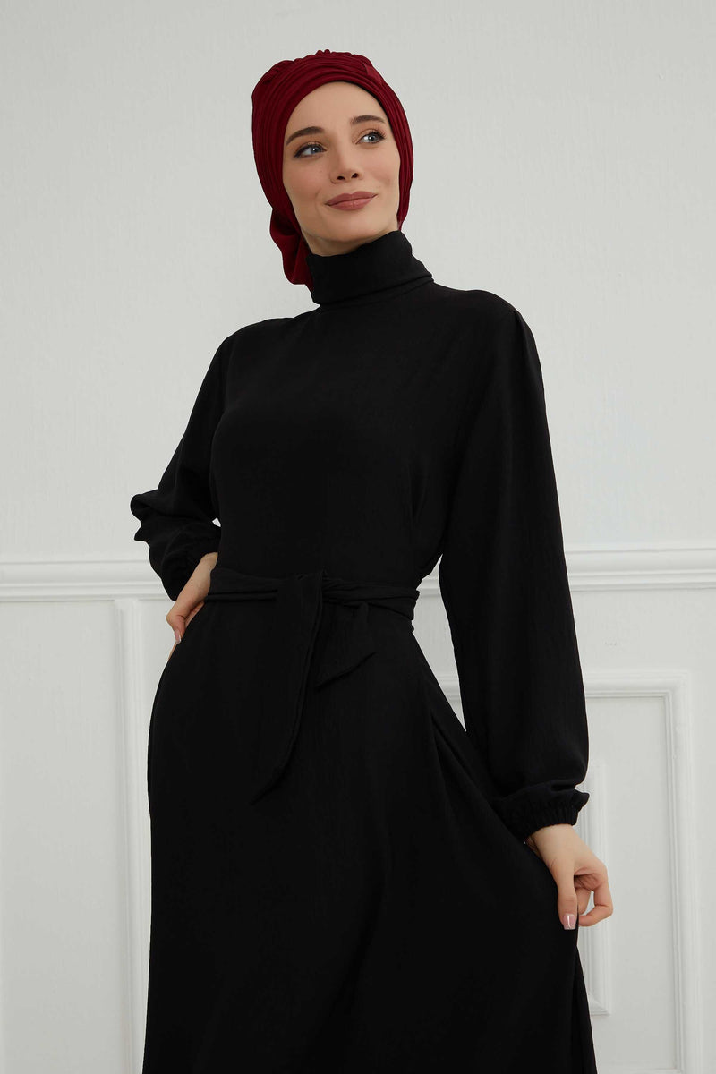 Instant Turban Chiffon Scarf Head Turbans For Women Headwear Stylish Elegant Design,HT-107 Maroon