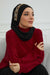 Instant Turban Chiffon Scarf Head Turbans with Unique Accessory For Women Headwear Stylish Elegant Design,HT-101 Black-Gold
