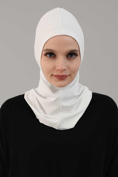 Elegant Full Head and Neck Hijab Cover, Instant Turban Inner Bonnet Head Wear, Lightweight Ninja Cap Head Wrap, Ramadan Muslim Gift,TB-1