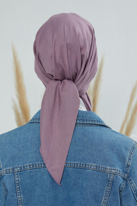 Instant Turban Cotton Head Wrap Chemo Headwear Headwrap Triangle Scarf Cancer Caps Gifts Plain Bandana Skull Cap,B-45