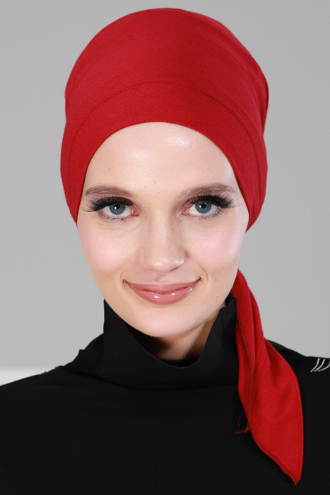 Chic Easy Wrap Hijab Cover for Women, Trendy Hijab for Stylish Look, Soft Comfortable Turban Head Covering, Chic Single Color Headscarf,B-45