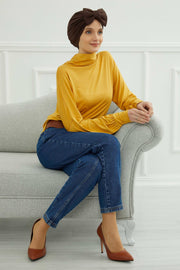 Plain Cotton Instant Turban with a Removable Big Bowtie, Chic Bonnnet Scarf Head Wrap for Women, Comfortable and Stylish Chemo Headwear,B-27 Sand Brown