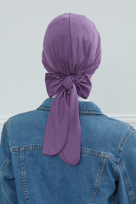 Instant Turban Cotton Scarf Head Wrap Headwear Hair Cap Plain Bonnet Cap,B-31