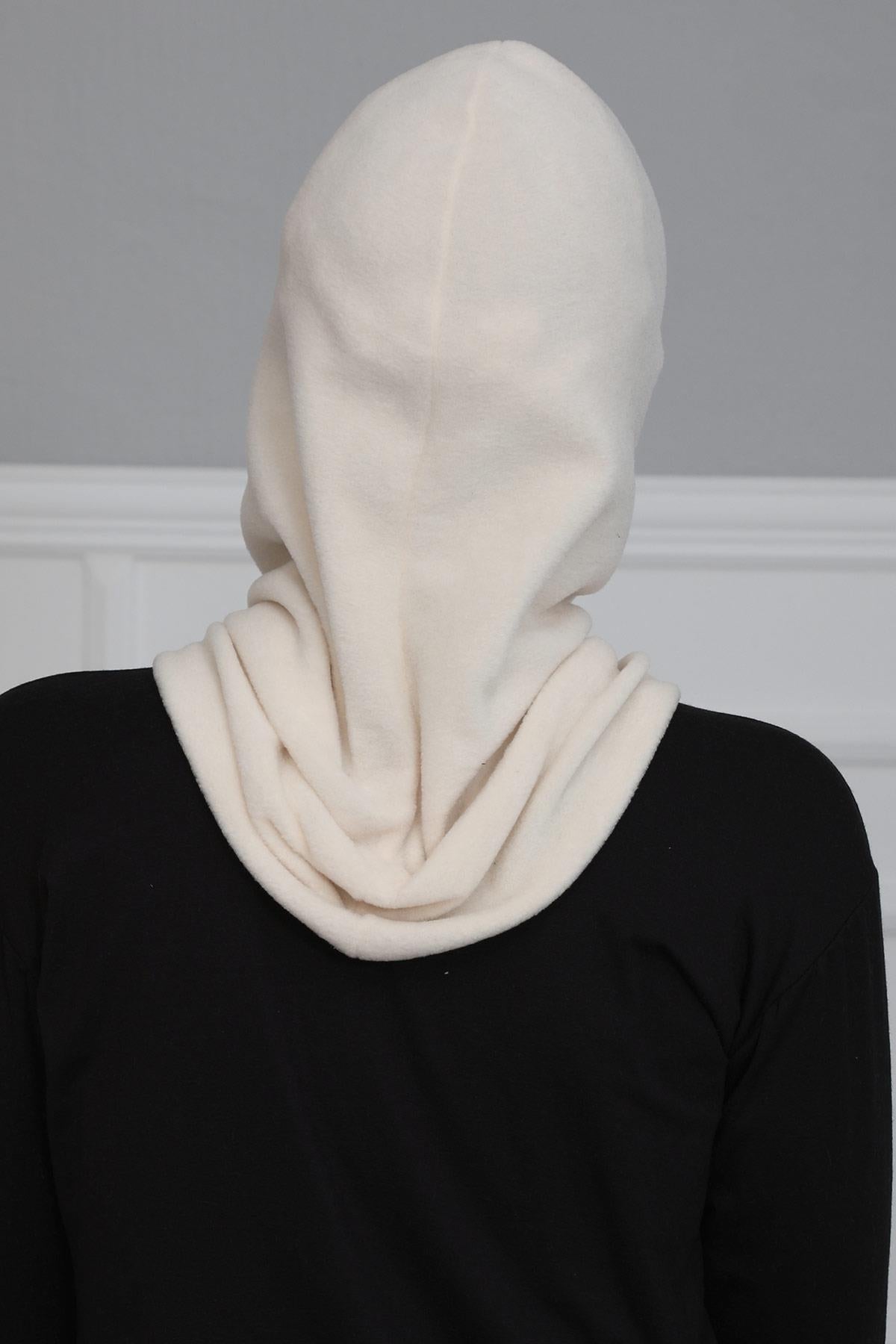 Instant Turban Fleece Lightweight Inner Bonnet Ninja Cap, Slip on Hijab, Balaclava Wind-Resistant Face Mask,TB-2P