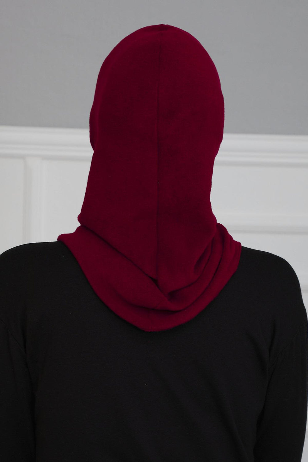 Instant Turban Fleece Lightweight Inner Bonnet Ninja Cap, Slip on Hijab, Balaclava Wind-Resistant Face Mask,TB-2P