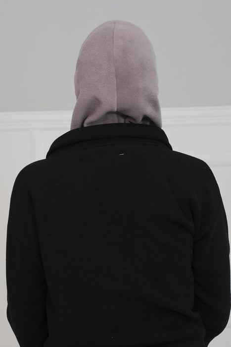 Instant Turban Fleece Lightweight Inner Bonnet Ninja Cap, Slip on Hijab, Balaclava Wind-Resistant Face Mask,TB-2P