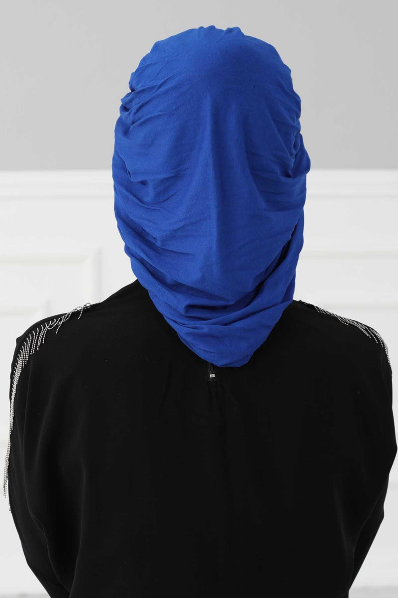 Stylish Cotton Instant Turban For Women Plain Head Wrap, Trendy Soft Beanie Hat for Daily Occasions, Comfortable Chemo Headwear,B-25 Caramel Brown