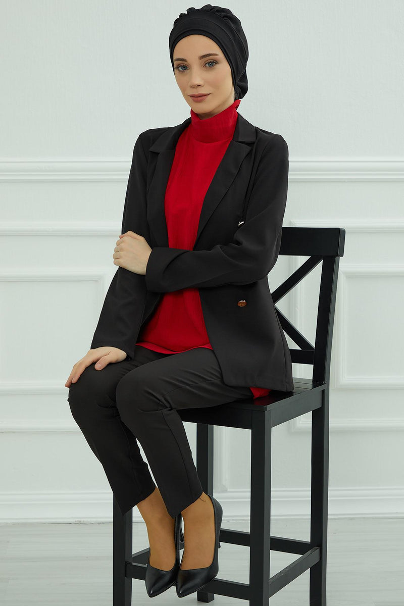 عمامة فورية خفيفة الوزن وشاح أيروبين للرأس للنساء أغطية رأس بتصميم أنيق وأنيق، HT-91