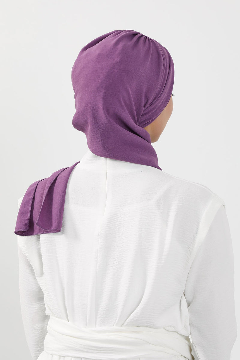 Instant-Turban, leichter Aerobin-Schal, Kopf-Turbane mit wunderschönem goldenen Accessoire für Damen, Kopfbedeckung, stilvolles, elegantes Design, HT-94