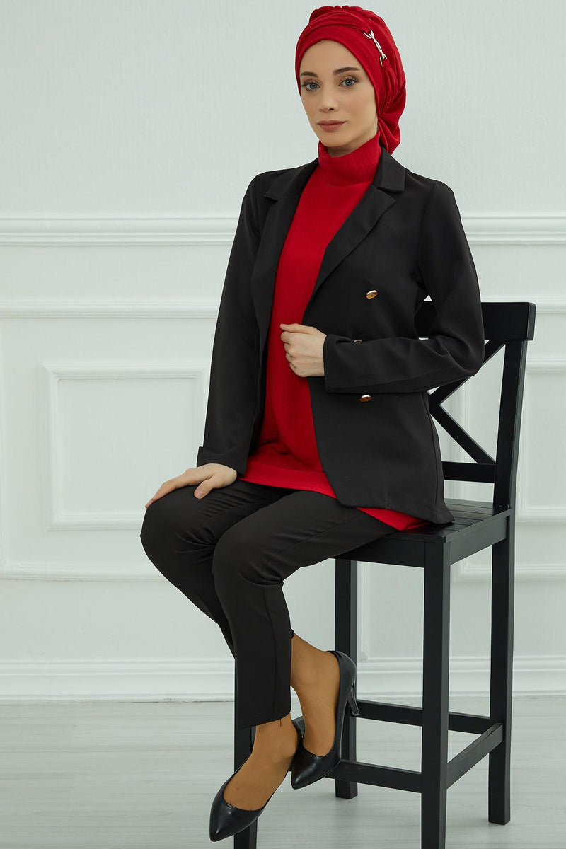 Instant-Turban, leichter Aerobin-Schal, Kopf-Turbane mit wunderschönem goldenen Accessoire für Damen, Kopfbedeckung, stilvolles, elegantes Design, HT-93