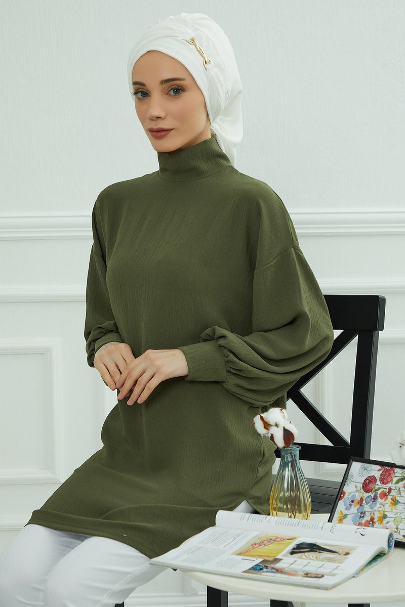 Instant-Turban, leichter Aerobin-Schal, Kopf-Turbane mit wunderschönem goldenen Accessoire für Damen, Kopfbedeckung, stilvolles, elegantes Design, HT-93