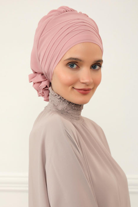 Instant Turban Lightweight Chiffon Scarf Head Turbans For Women Headwear Stylish Elegant Design,HT-30