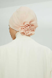 Instant Turban Lightweight Chiffon Scarf Head Turbans For Women Headwear Stylish Elegant Design Pleated Design Chiffon Turban,HT-31 Mink