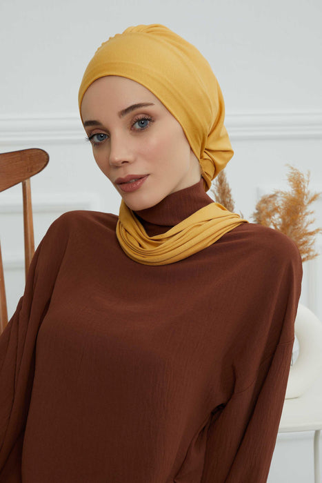 Instant Turban Lightweight Cotton Scarf Head Turbans For Women Headwear Stylish Elegant Design,HT-96