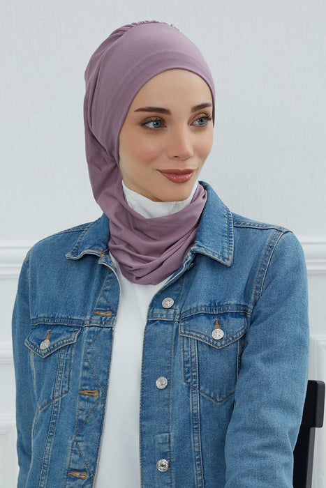 Instant Turban Lightweight Cotton Scarf Head Turbans For Women Headwear Stylish Elegant Design,HT-96