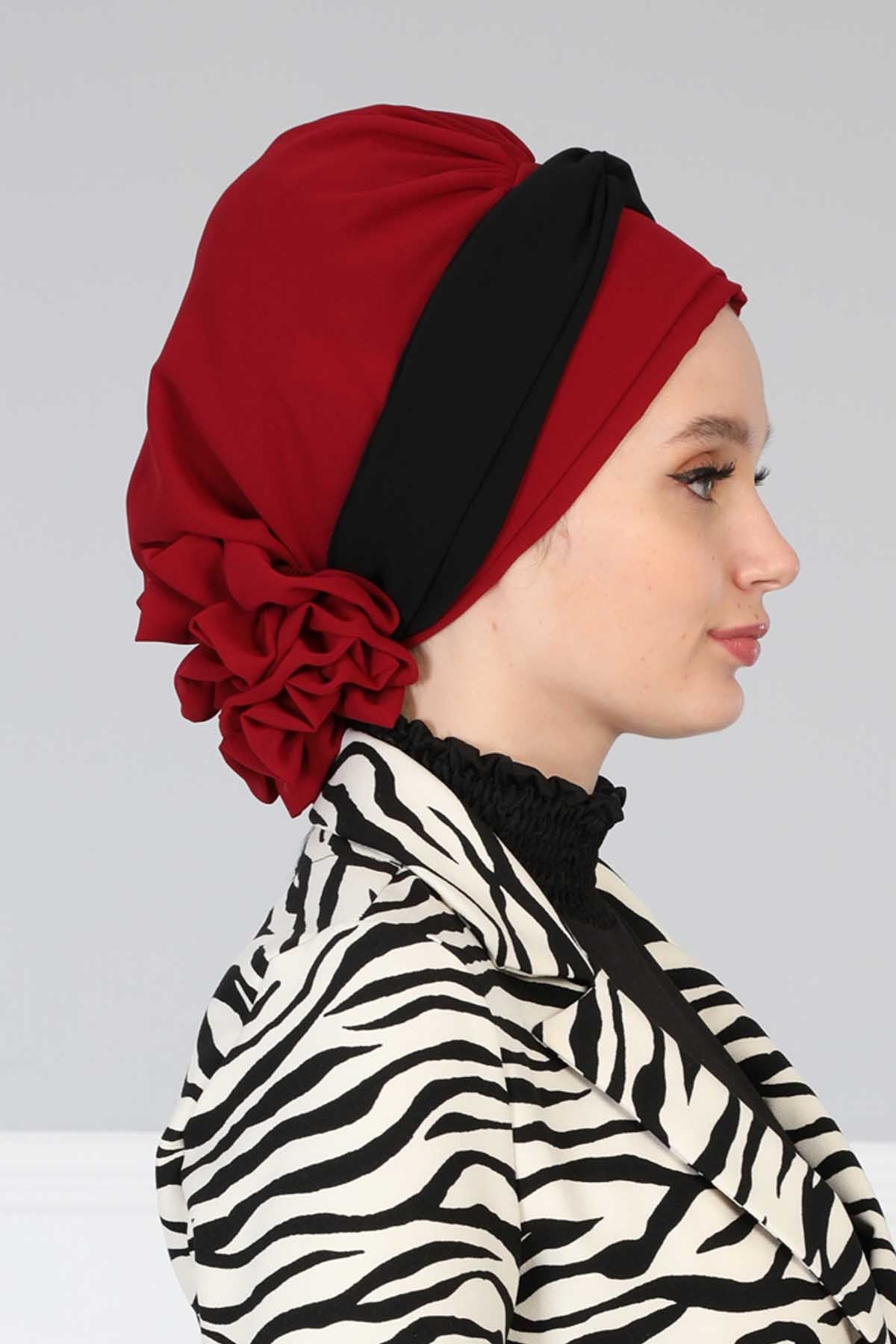 Instant Turban Lightweight Multicolor Chiffon Scarf Head Turbans For Women Headwear Stylish Elegant Design,HT-45