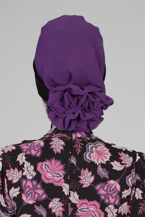 Sofortiger Turban, leichter, mehrfarbiger Chiffon-Schal, Kopf-Turbane für Damen, Kopfbedeckung, stilvolles, elegantes Design, HT-45