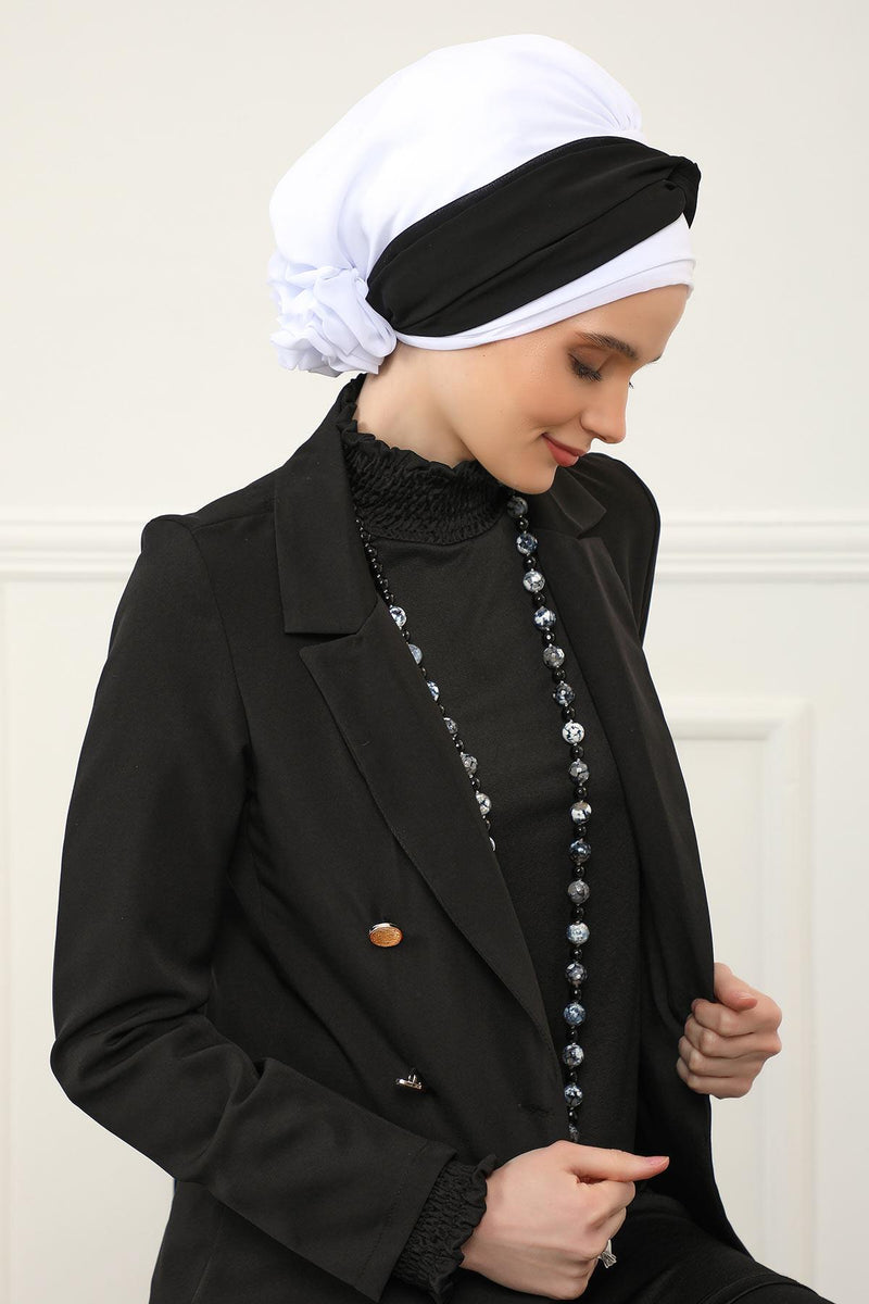 Instant Turban Lightweight Multicolor Chiffon Scarf Head Turbans For Women Headwear Stylish Elegant Design,HT-45