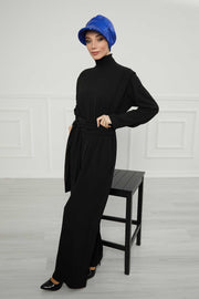 Shining Instant Turban Newsboy Women's Cap, Visor Pre-Tied Turban Head Covering for Modern Women, Chic Sequined Chemo Headwear Bonnet,B-73P Sax Blue