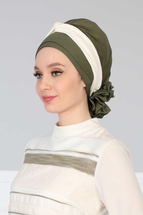 Instant Turban Plain Cotton Scarf Head Wrap Lightweight Multicolor Headwear Plain Bonnet Cap with Stylish Cotton Band,B-50