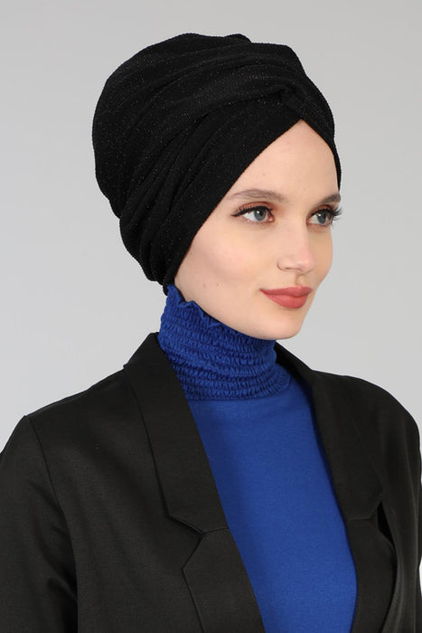 Instant Turban Polyester Scarf Head Wrap Lightweight Hat Bonnet Cap for Women,B-9B