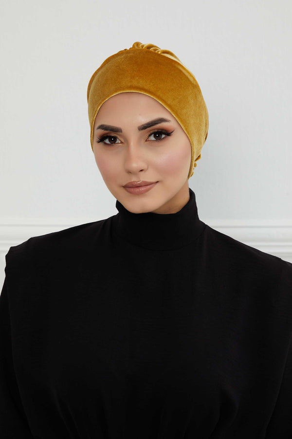 Velvet Turban Bonnets
