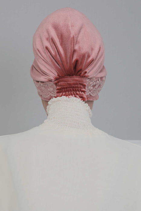 Fashionable Velvet Instant Turban for Women, High Quality Velvet Hijab for Modern Look, Velvet Alopecia and Chemo Headwear,B-22K