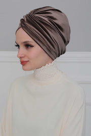 Super Soft Velvet Pre-Tied Turban, Comfortable Lightweight Winter Bonnet Cap for Women, Easy Wrap Women Head Covering, Chemo Cancer Cap,B-9K Dusty Rose