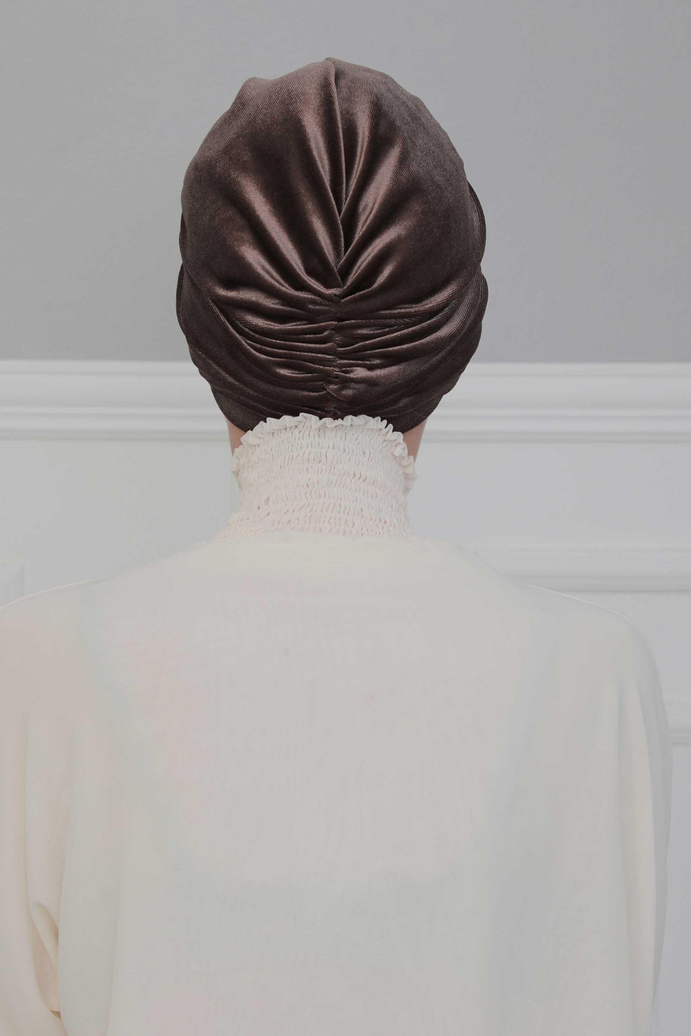 Super Soft Velvet Pre-Tied Turban, Comfortable Lightweight Winter Bonnet Cap for Women, Easy Wrap Women Head Covering, Chemo Cancer Cap,B-9K Dusty Rose